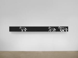 Cantering horses