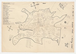데콜라주 바다의 플럭서스 섬