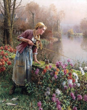 Brittany Girl Fishing