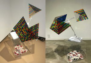 Space 11-01(gefällt mir nicht), variable installation, acrylic plastic, 2019