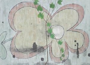 Flower on the wall1