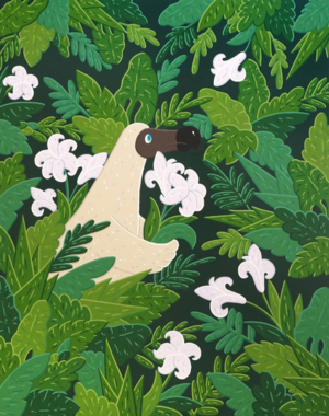 Dodo and lilies