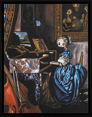 LADY SEATED AT A VIRGINAL