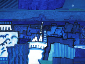 villes du monde-blue