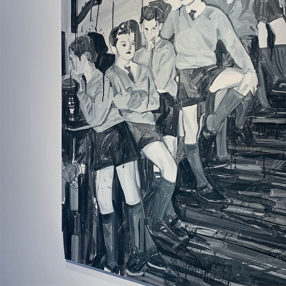 매트릭스 (디테일 컷) · 캔버스에 유채 · 130.3 x 97 cm · 2018 · oil on canvas