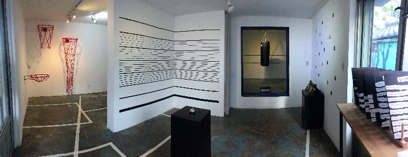 Sparring展 · mixed media · 가변설치 · 2017