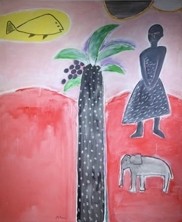 Black sun white sun · Acrylic on Canvas · 183x152cm · 2003