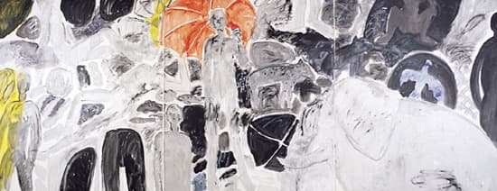 Blue bird · Acrylic on Canvas · 213x549cm · 1986-1988