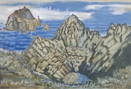 동도에서 서도를 보다 · Acrylic on Canvas · 197x291cm · 2009