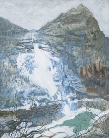 금강산 비봉폭포 · Acrylic on Canvas · 130x162cm · 2008