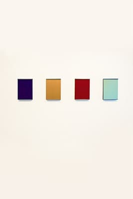Tafel DCCXXXV  Tafel DCCXXXⅥ  Tafel DCCXXXIII  Tafel DCCXLIII · Acrylic on Aluminium · 35.7 x 25.4 x 4.3 cm · 2016 · Tafel DCCXXXV  Tafel DCCXXXⅥ  Tafel DCCXXXIII  Tafel DCCXLIII · Acrylic on Aluminium