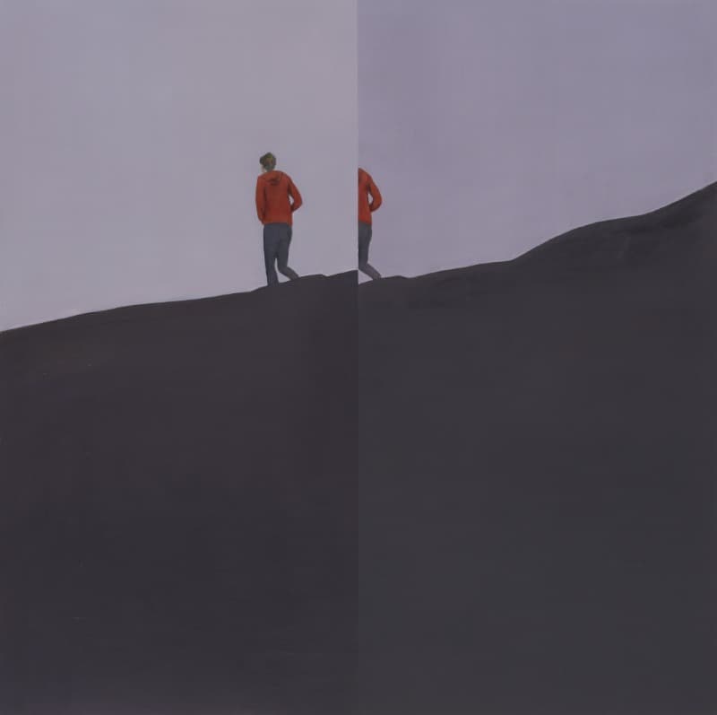두개의 풍경 · 캔버스에 유채 · 70x70cm · 2017