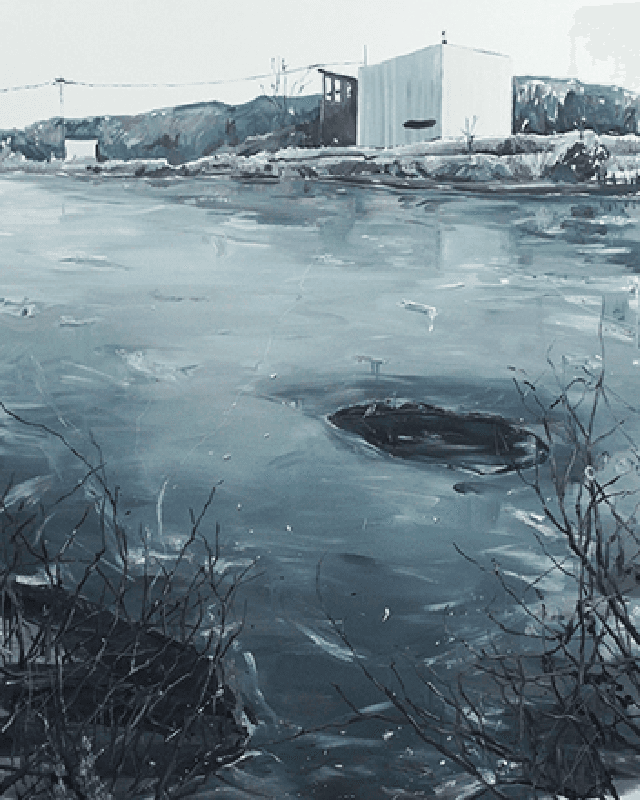장재민_White block · oil on canvas · 162.2x130.3cm · 2014