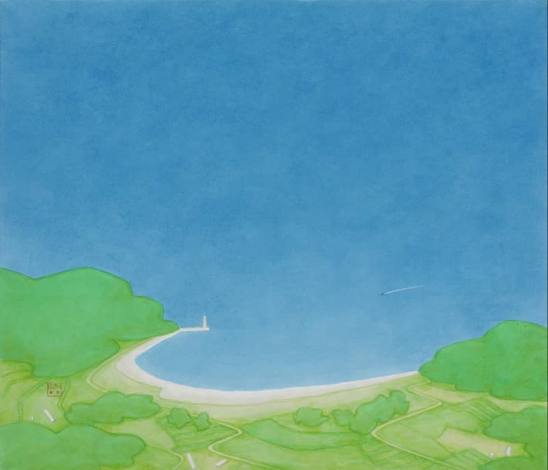 (곽정명) 전원에서 · 장지에 채색 · 53x45cm · 2017