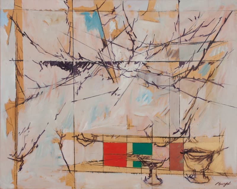 김병기 - 신라토기의 시간과 공간 · 캔버스에 유채 · 122 x 152 cm · 1993