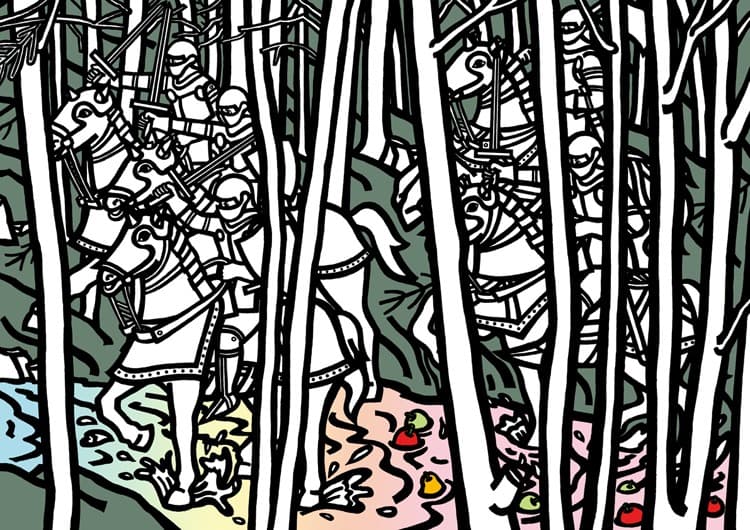 마법의 갑옷과 신비의 칼을 주오 · pigment print · 47X66cm · 2018