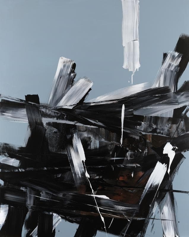 Uncertain Emptiness 17002 · Acrylic on canvas · 227 x 182 cm · 2017