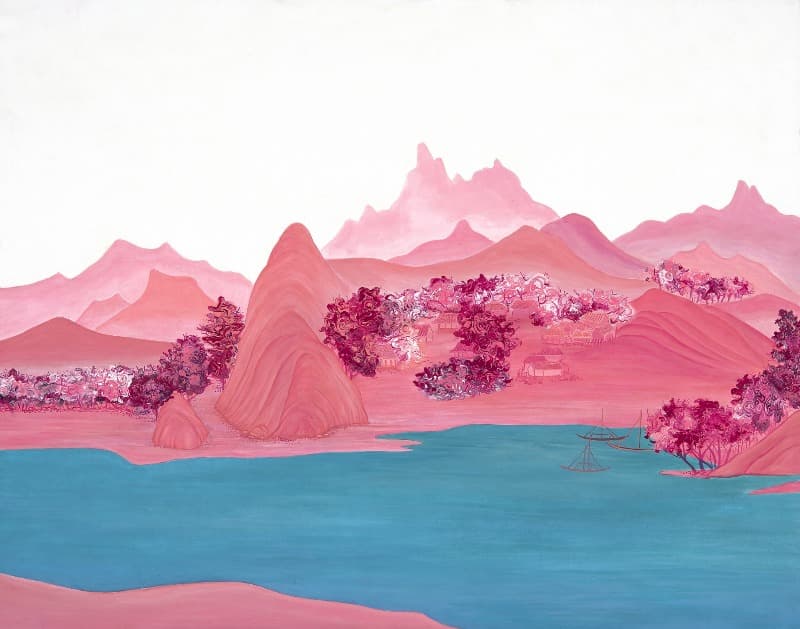 별유천지(別有天地) · 광목천에 혼합재료 · 90.9x72.7cm · 2016