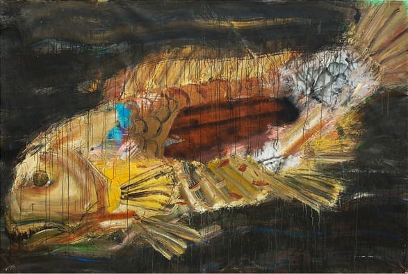 무제 (Untitled) · 장지에 혼합재료 · 218×322cm · 1992