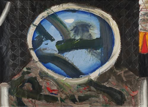 무제 (Untitled) · 장지에 혼합재료 · 99×135cm · 1990