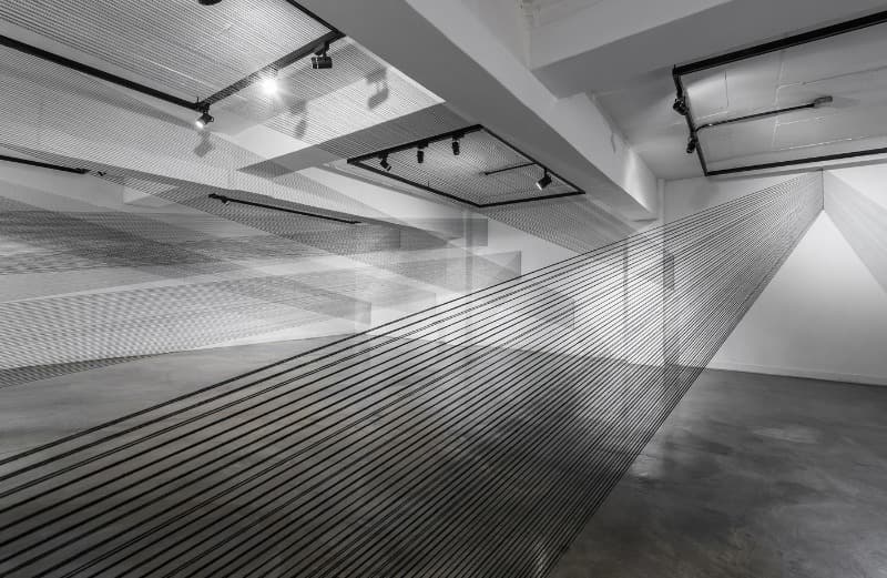 Hidden Space · 면사 · 장소특정적 설치