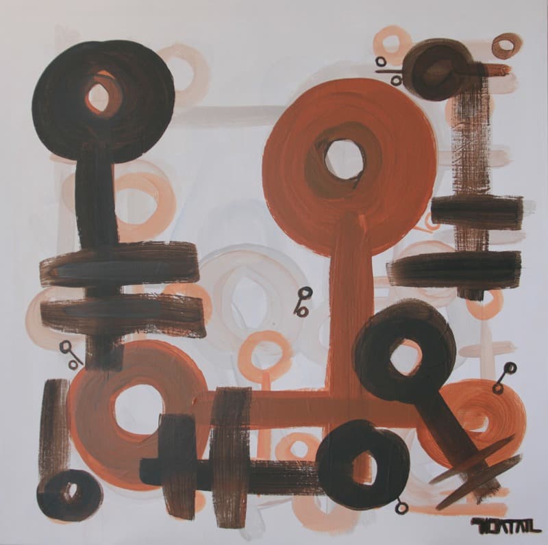 2018 O.K · 91x91cm · 2017