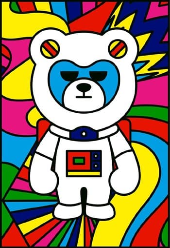 Cosmic Krunk · Screen Print · 100x70cm · 2018