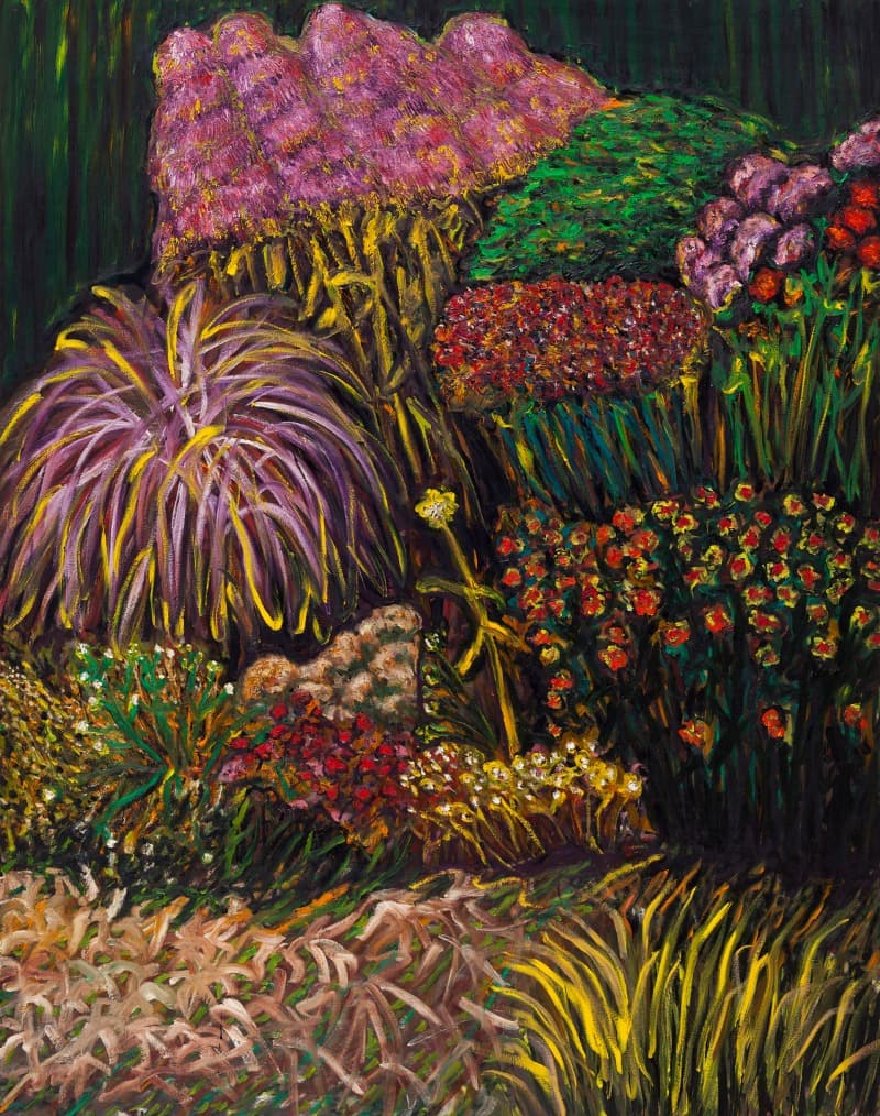 꽃밭 · oil on canvas · 190x150cm · 2013 · garden · oil on canvas