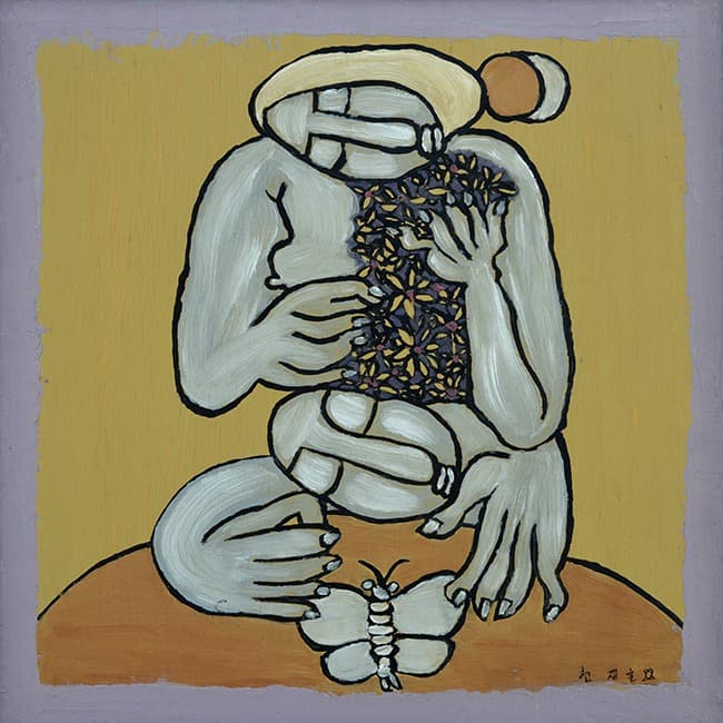 무제 · 나무판 위에 유채 · 41.5 x 40.5 cm · 1988 · Untitled · Oil on wood