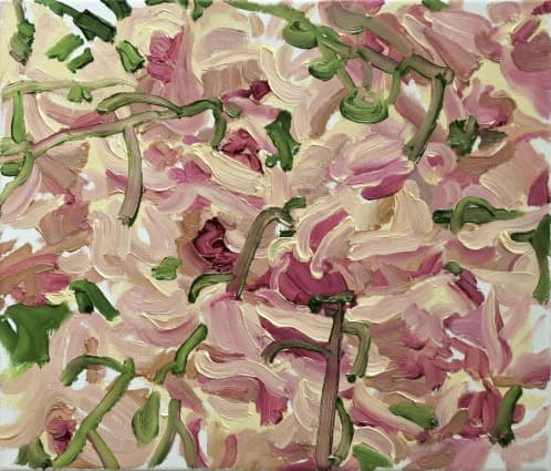 Cymbidium · 린넨에 유채 · 31×36 cm · 2018
