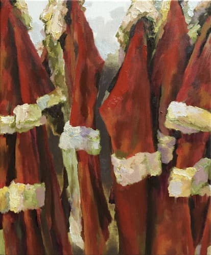 Nikolausmantel · 린넨에 유채 · 42×35 cm · 2018