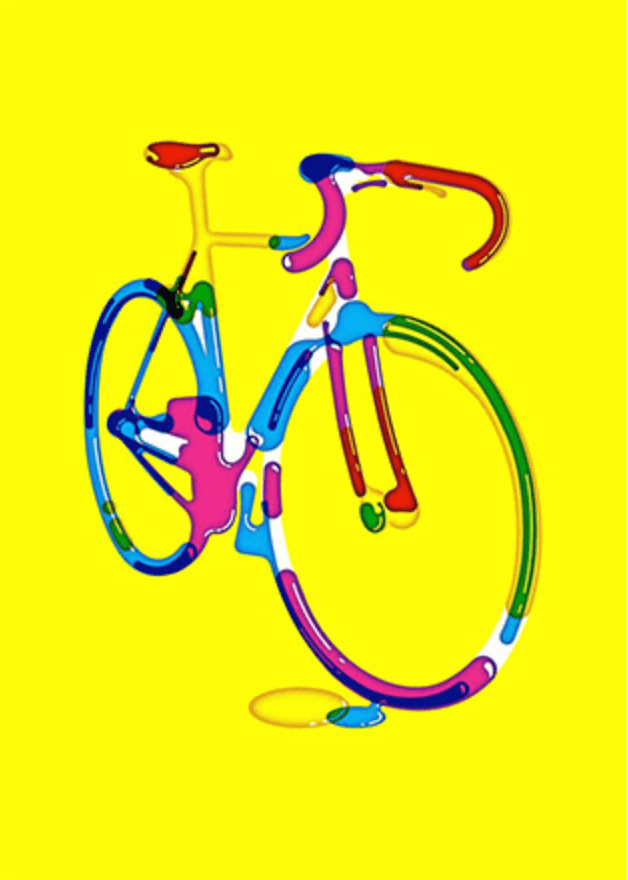 Bike · IndigoPrint · 70 x 50 cm