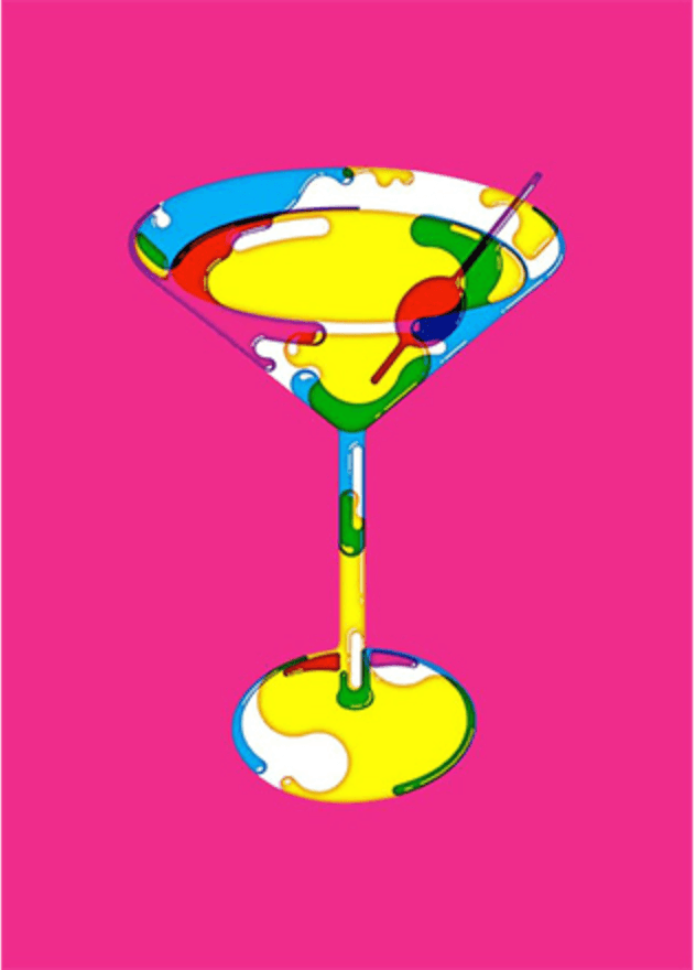 Martini · IndigoPrint · 70x50cm · 70