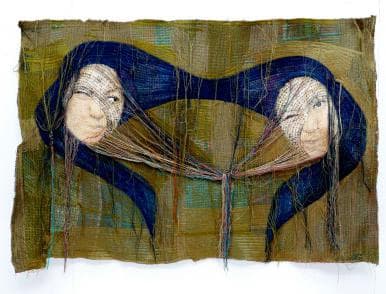 rag face #17006-1_윤지선 · Sewing on Fabric and Photography Approximately · 106x73cm · 2017