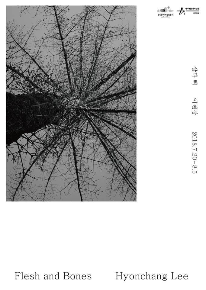 이현창 개인전 《살과 뼈 Flesf and Bones》 포스터