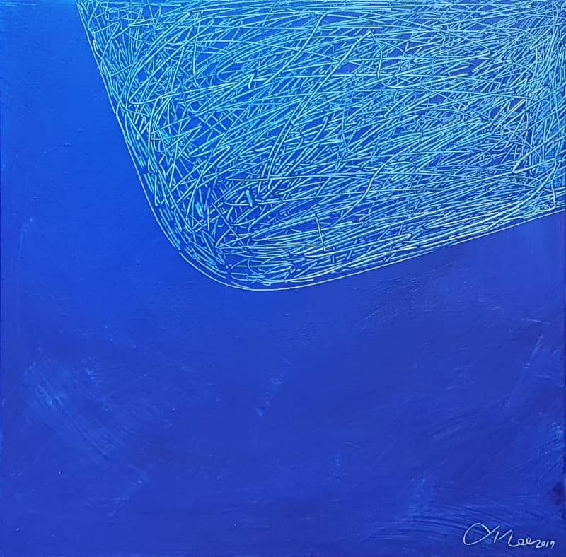 Life 2 · acrylic on canvas · 42 x 42cm · 2017