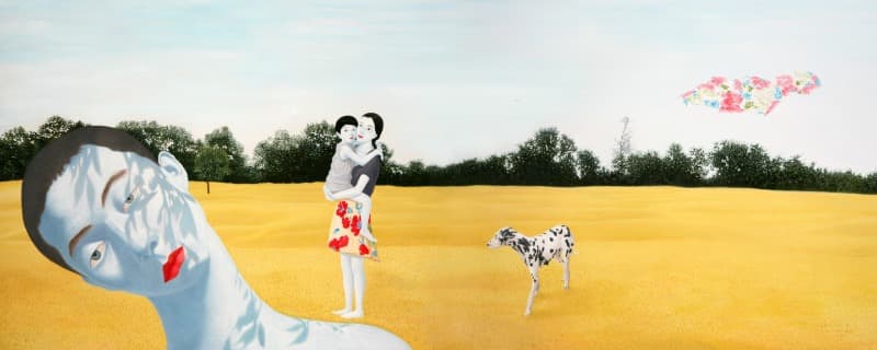 산책(이우림) · 캔버스에 유화 · 456x182cm · 2014-2015