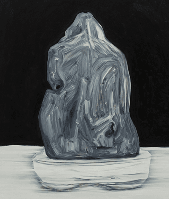 뒷모습 · 캔버스에 유화. 콘테 · 72.7x60.6 · 2017