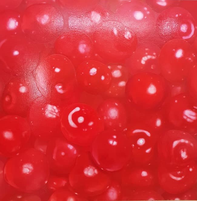 Cherry Red · Oil on canvas · 135 x 135cm · 2018