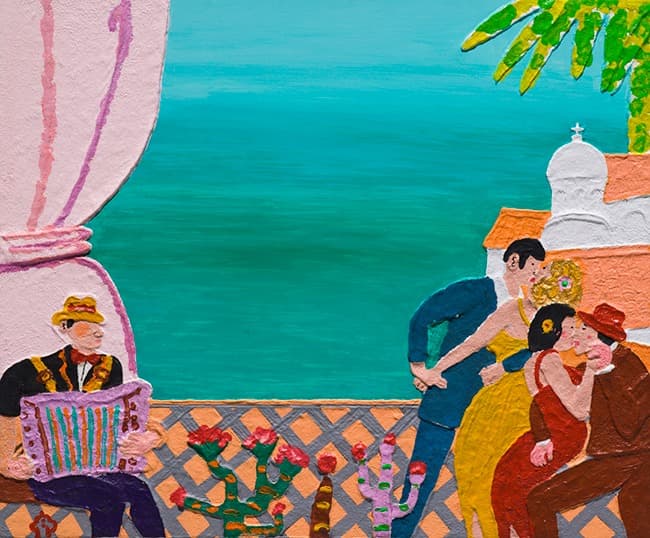 카리브기행 · 캔버스에 혼합재료 · 72.7 x 60.6cm · 2010