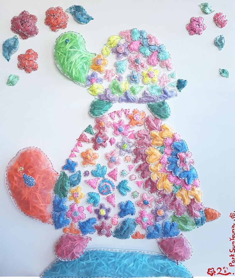 거북이 · 혼합재료 · 110x100x5cm · 2018