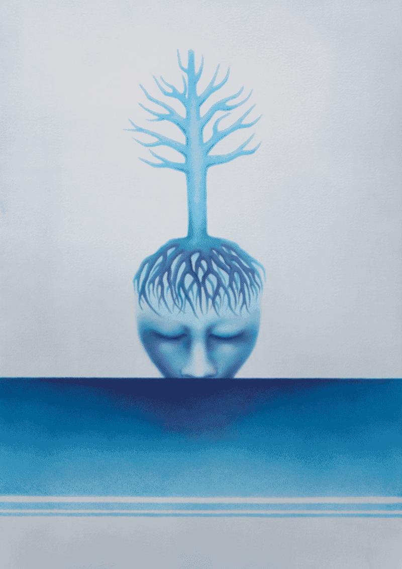 한영희_영원한 침묵 · 종이에 볼펜 · 117×84cm · 2018