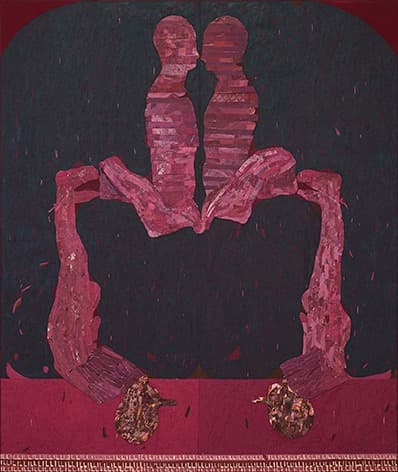 Lost men study 2 · Mixed media on canvas · 190x160cm · 2018