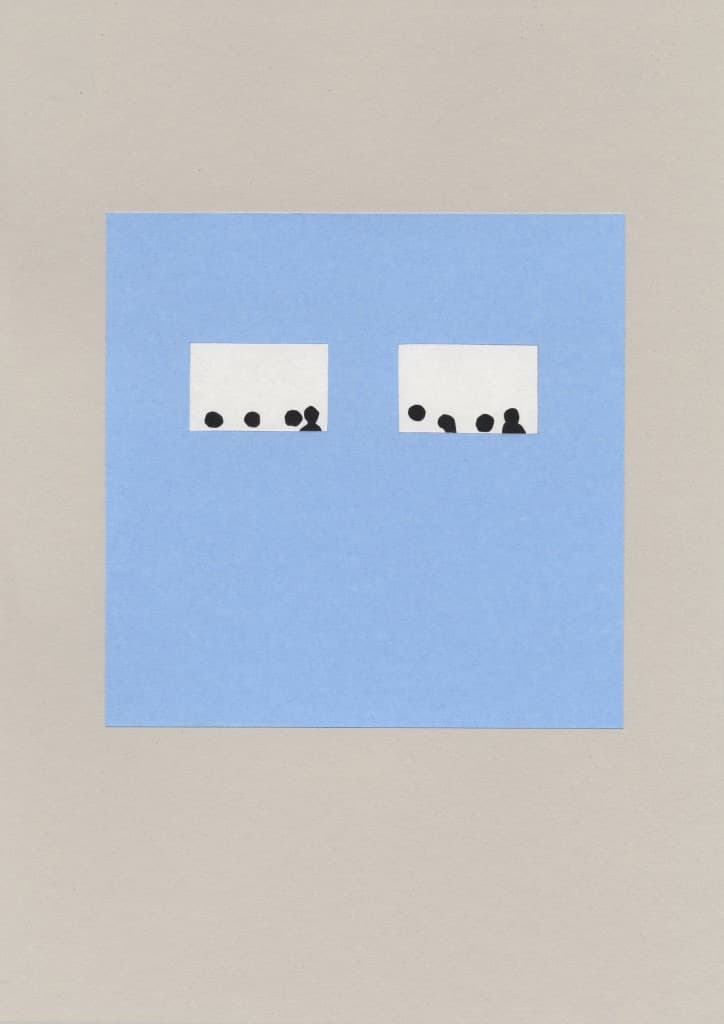 경청 Listening Closely · Colored paper on paste board · 29.7cm x 21cm · 2018