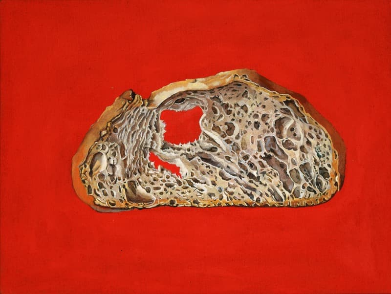 빵 · 린넨에 유화 · 30x40cm · 2018 · Just bread · oil on linen