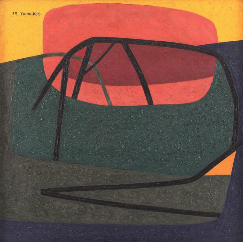 작품 · 캔버스에 유채 · 101x101cm · 1957