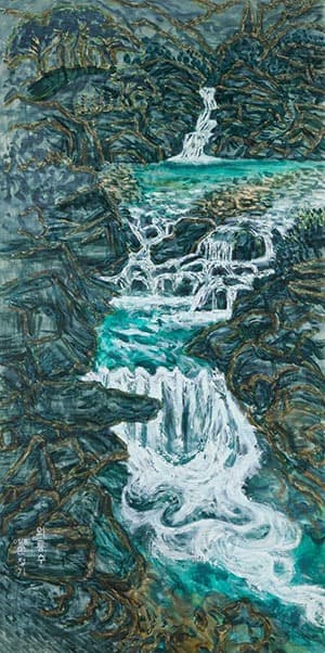 와룡추 · 캔버스에 유채 · 223×113cm · 2005