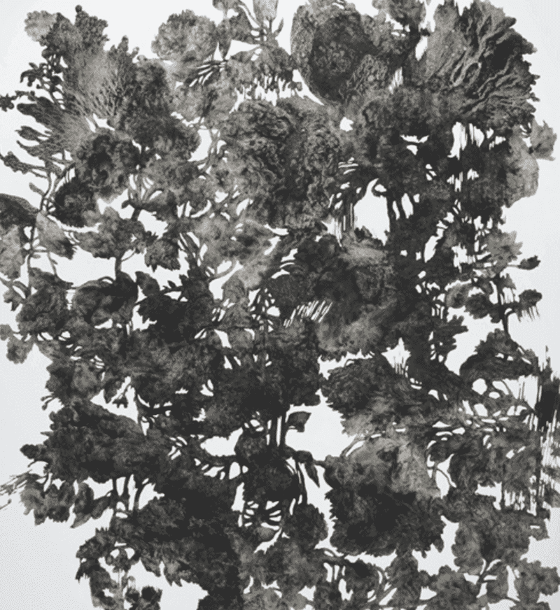 유정현_도시식물-1808 · 캔버스에 아크릴채색 · 210×180cm · 2018