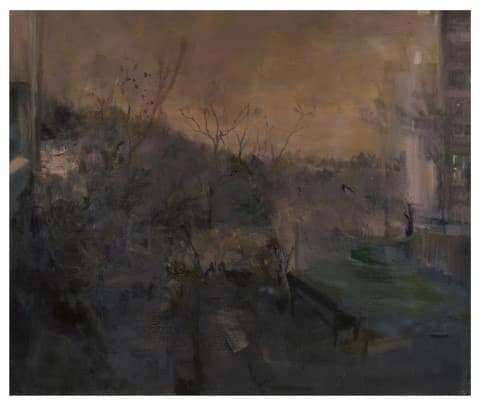 나의 네 그루 Four trees · oil on canvas · 60.8x72.8cm · 2018