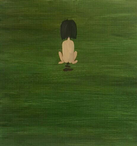 Self Portrait for Pooping Project · 캔버스에 아크릴과 유채 · 61 x 61 cm · 2016 · Acrylic and Oil on Canvas